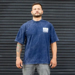 Camiseta MMA Lavada Azul Oscuro