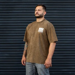 Camiseta MMA Lavada Café