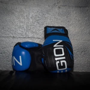 Guantes Boxeo Legion Warriors Negro Azul 14oz