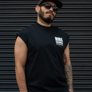 Camiseta sin Mangas MMA Negra