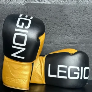 Guantes de Boxeo Legion Negro Dorado 14oz